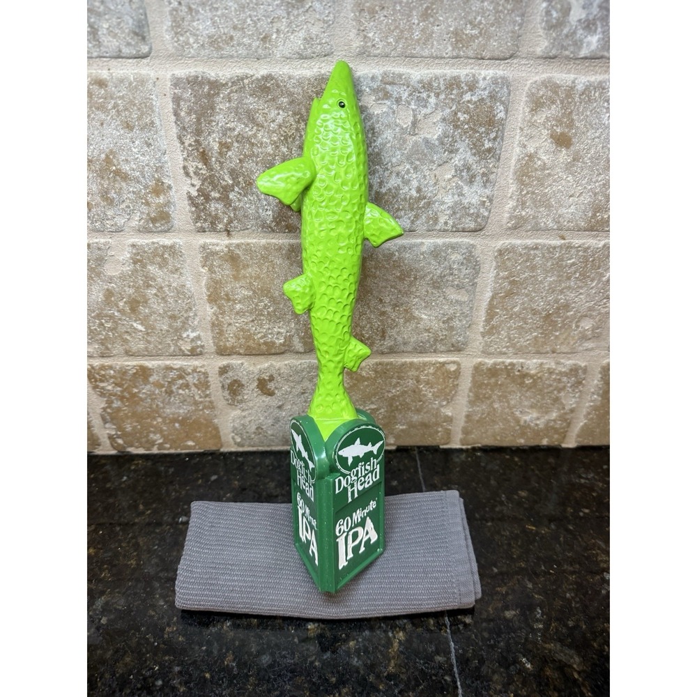 DOGFISH HEAD LIME GREEN BAR BEER DRAFT TAP HANDLE 12" MAN CAVE BREW PUB STYLE